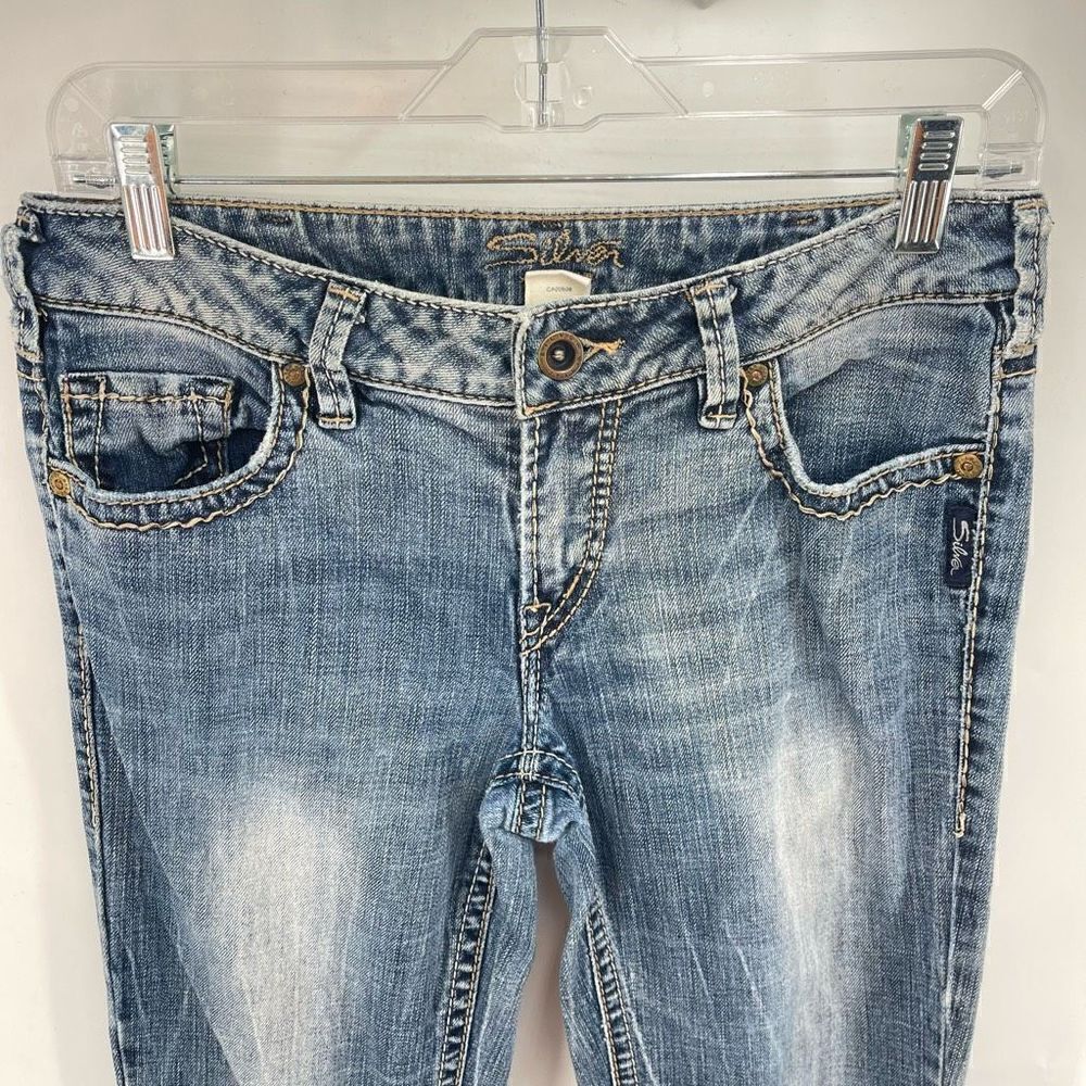 Silver Jeans Womens Bootcut Jeans Denim 5 Pocket Medium Wash Blue Size 30x33 - Picture 4 of 14